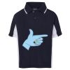 Podium Kids Contrast Polo Thumbnail